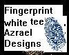 fingerprint white tee