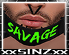 X GREEN SAVAGE MASK X
