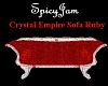 Crystal Empire Sofa Ruby