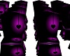 purple heart wedding set