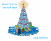 Blue Xmas Tree & Train