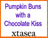 Pumpkin Buns with Kisses