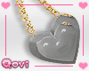 Gray Heart Handbag