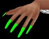 Bright GReen Nail Hands