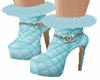 D;Elegant Blue Fur Booti