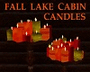 Fall Lake Cabin Candles