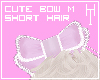 -Cute Bow, Short hair.-