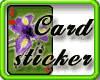 Garden card sticker Iris