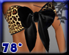 black leopard ribbon top