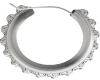 Tia Silver Hoops Earings