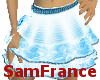 Mini Skirts White Blue