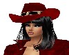 COWGIRL RED HAT