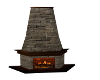 Cabin Rustic Fireplace