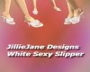 {JJ} White Sexy Slippers