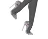*CH@NEL Metallic Heels
