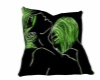 toxic green pillow