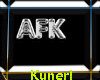 !K AFK Headsign silver
