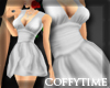 *Fluffy minidress White