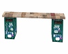 Urban makeshift bench
