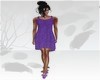 AO~Casual Purple Dress
