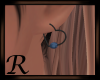 Heart Earring Black/Blue