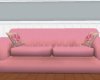 Pink sofa/rose pillows