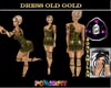 SM - DRESS old gold