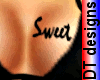 Sweet tattoo on breast