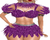 Purple Fantasy Feathers
