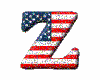 (1) American Flag "Z"