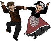 Old Couple Dance Sticker