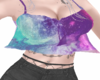 L|Galaxy Crop Top