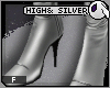 ~DC) High& Silver Boots