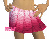 Pink wave mini skirt