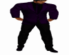 Black N purple Suit
