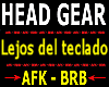 Spanish AFK-BRB HeadGear