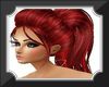 Red Pouf Ponytail