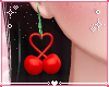 𝓼. cherry earring ♡
