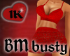 !!1K COQUETA RED BMBUSTY