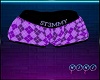 ST3MMY Purple Shorts