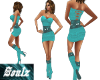 Teal Shortie w Boots