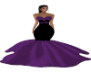 Romantic Blk& prple gown