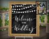 !A Wedding stand sign