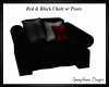 Red & Black Chair w/P