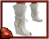*C Leather Boots White