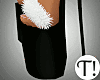 T! Bunny Fur Heels Black