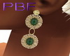 PBF*Green Diamond Earrin
