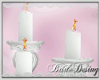 White wedding  candle