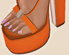 Summer Orange Sandals
