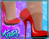 K~Shoes Red Pumps 